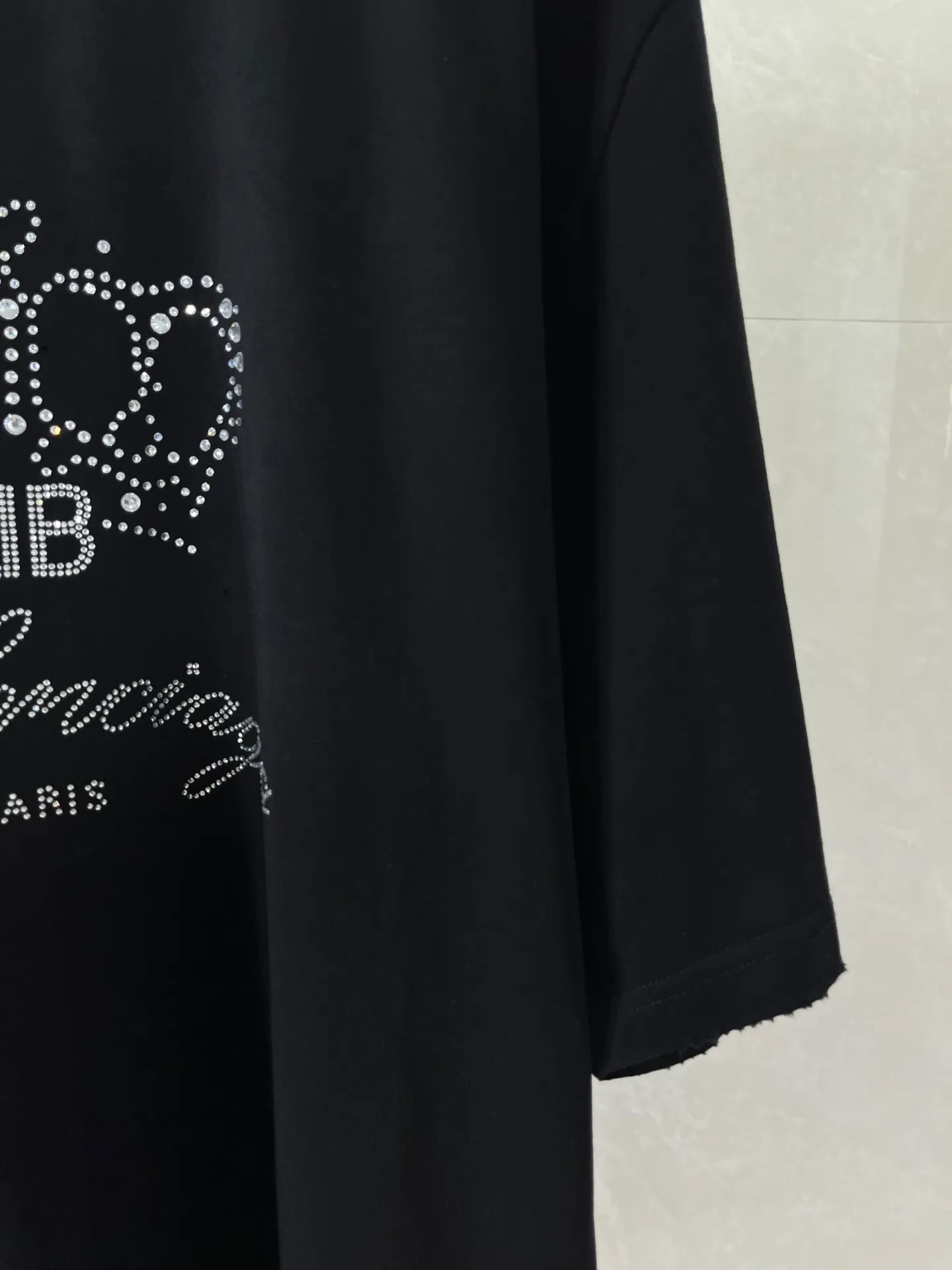 P110💰 -BALENCIAGA- T 300 . bb motel ， ， 。 ， 。 ， 。 ， ， ， ， 。140°C 、 ， 。 ， 。 ， ， 。 ， os Same Style ：Black Size：XS-L 8935